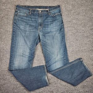 Levis 541 Jeans Mens 42x36(34)  Athletic Taper Stretch Denim Dark Wash Casual